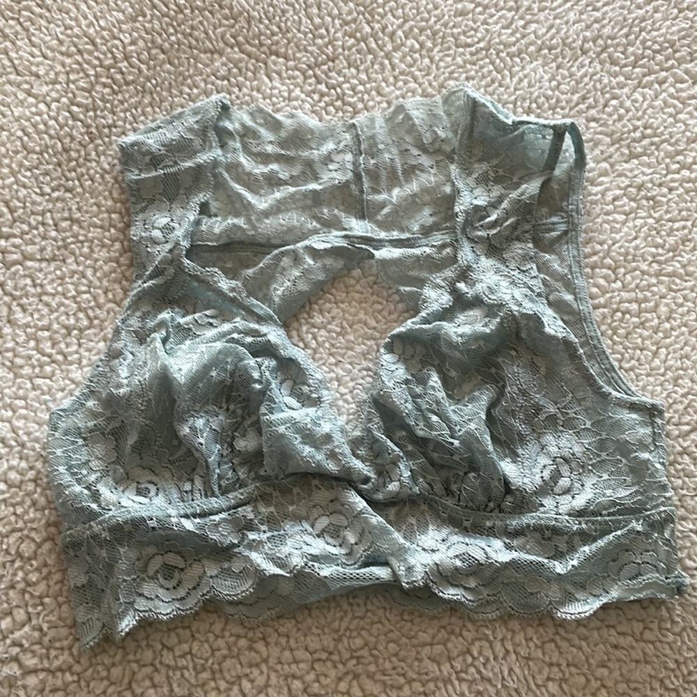 Free people blue lace bralette